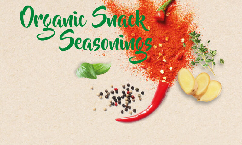Szerves snack fűszerezés